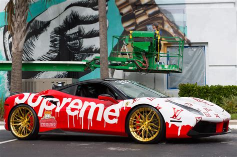 louis vuitton supreme car